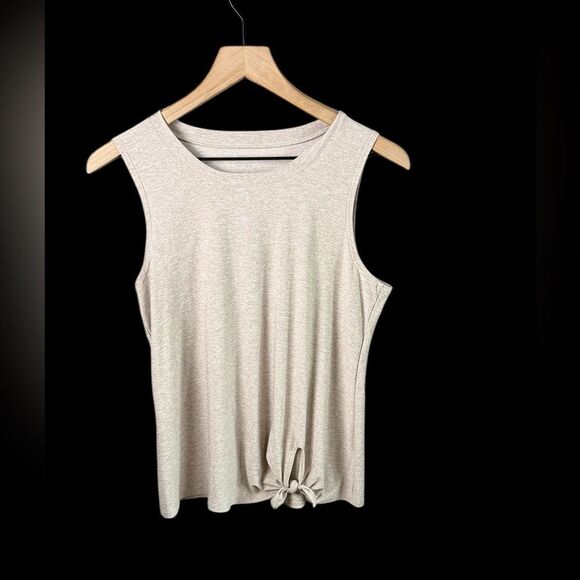 Beyond Yoga Tan Heathered Athletic Tank Top - Picture 1 of 4